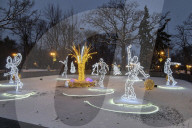 Christmas lights in Kharkiv