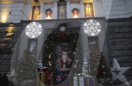 Christmas lights in Kharkiv