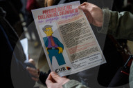 Presidio di protesta contro la gestione dell'Istituto Colombatto