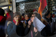 Presidio di protesta contro la gestione dell'Istituto Colombatto