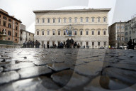 Inaugurazione della facciata di Palazzo Farnese  