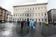 Inaugurazione della facciata di Palazzo Farnese  