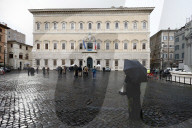 Inaugurazione della facciata di Palazzo Farnese  