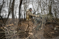 Ukraine troops on front lines