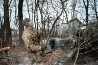 Ukraine troops on front lines