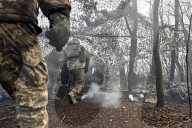 Ukraine troops on front lines