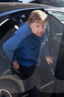 Angela Merkel arriva alla Libreria Rizzoli per il  firmacopie del suo nuovo Libro  