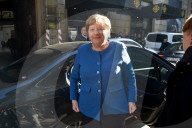 Angela Merkel arriva alla Libreria Rizzoli per il  firmacopie del suo nuovo Libro  