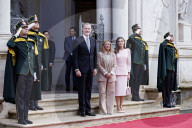 Villa Doria Pamphilj - Giorgia Meloni incontra il Re e la Regina di Spagna Felipe VI e Letizia