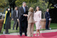 Villa Doria Pamphilj - Giorgia Meloni incontra il Re e la Regina di Spagna Felipe VI e Letizia