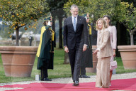 Villa Doria Pamphilj - Giorgia Meloni incontra il Re e la Regina di Spagna Felipe VI e Letizia