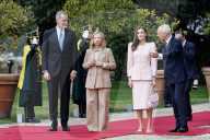 Villa Doria Pamphilj - Giorgia Meloni incontra il Re e la Regina di Spagna Felipe VI e Letizia