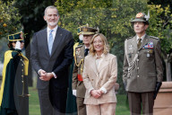 Villa Doria Pamphilj - Giorgia Meloni incontra il Re e la Regina di Spagna Felipe VI e Letizia