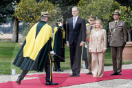 Villa Doria Pamphilj - Giorgia Meloni incontra il Re e la Regina di Spagna Felipe VI e Letizia