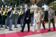 Villa Doria Pamphilj - Giorgia Meloni incontra il Re e la Regina di Spagna Felipe VI e Letizia