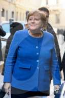 Angela Merkel arriva alla Libreria Rizzoli per il  firmacopie del suo nuovo Libro  