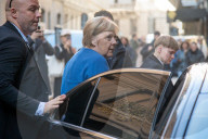 Angela Merkel arriva alla Libreria Rizzoli per il  firmacopie del suo nuovo Libro  