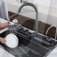High tech waterfall sink the ultimate kitchen gadget