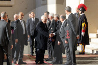 Palestinian President Abbas meets Pope Francis at the Vatican