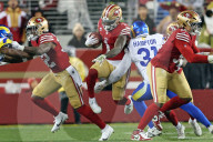 San Francisco 49ers play Los Angeles Rams