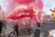 Milano - Corteo sindacati Usb