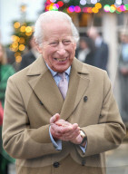 King Charles in attends Christmas event in Tetbury