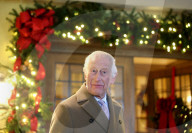 King Charles in attends Christmas event in Tetbury