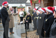 King Charles in attends Christmas event in Tetbury