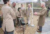 King Charles in attends Christmas event in Tetbury