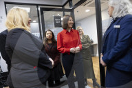 Rachel Reeves UK Chancellor of the Exchequer visits Darwen