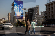 Patriotic billboards in Tehran