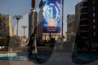 Patriotic billboards in Tehran