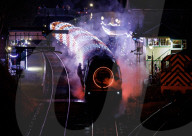 Watercress Line Steam Illuminations in Alresford, UK.