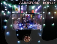 Watercress Line Steam Illuminations in Ropley, UK.