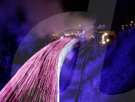 Watercress Line Steam Illuminations in Ropley, UK.