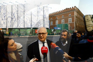 Inaugurazione del Murales nel cantiere  di piazza Venezia