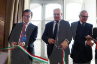 Inaugurazione del Murales nel cantiere  di piazza Venezia