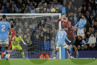 Premier League match between Manchester City and Manchester United at the Etihad Stadium in Manchester, UK.