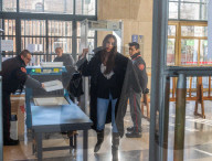 Madalina Ghenea in tribunale a Milano per l\'udienza preliminare nei riguardi di una stalker