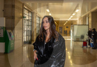 Madalina Ghenea in tribunale a Milano per l\'udienza preliminare nei riguardi di una stalker