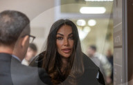 Madalina Ghenea in tribunale a Milano per l\'udienza preliminare nei riguardi di una stalker