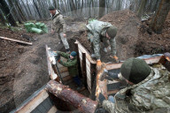 Construction of fortifications in Kharkiv 
