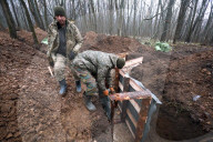 Construction of fortifications in Kharkiv 