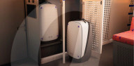 Electric powered mobile home expands at touch of a button