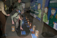 Plast scouts bring Peace Light of Bethlehem to Kyiv