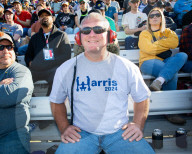 Nascar fans count down to a championship and an election - in pictures.
Xfinity 500 Nascar Cup Series at Martinsville Speedway in Ridgeway, Virginia
