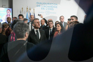 Le président de la République française Emmanuel Macron inaugure l’Académie de l’OMS à Lyon Gerland