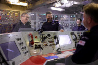 Prime Minister Keir Starmer vists troops on the HMS Iron Duke