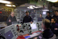 Prime Minister Keir Starmer vists troops on the HMS Iron Duke