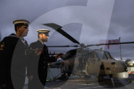 Prime Minister Keir Starmer vists troops on the HMS Iron Duke